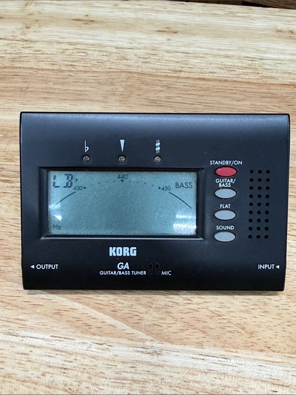 Korg GA-40 Guitar/Bass Tuner - Black